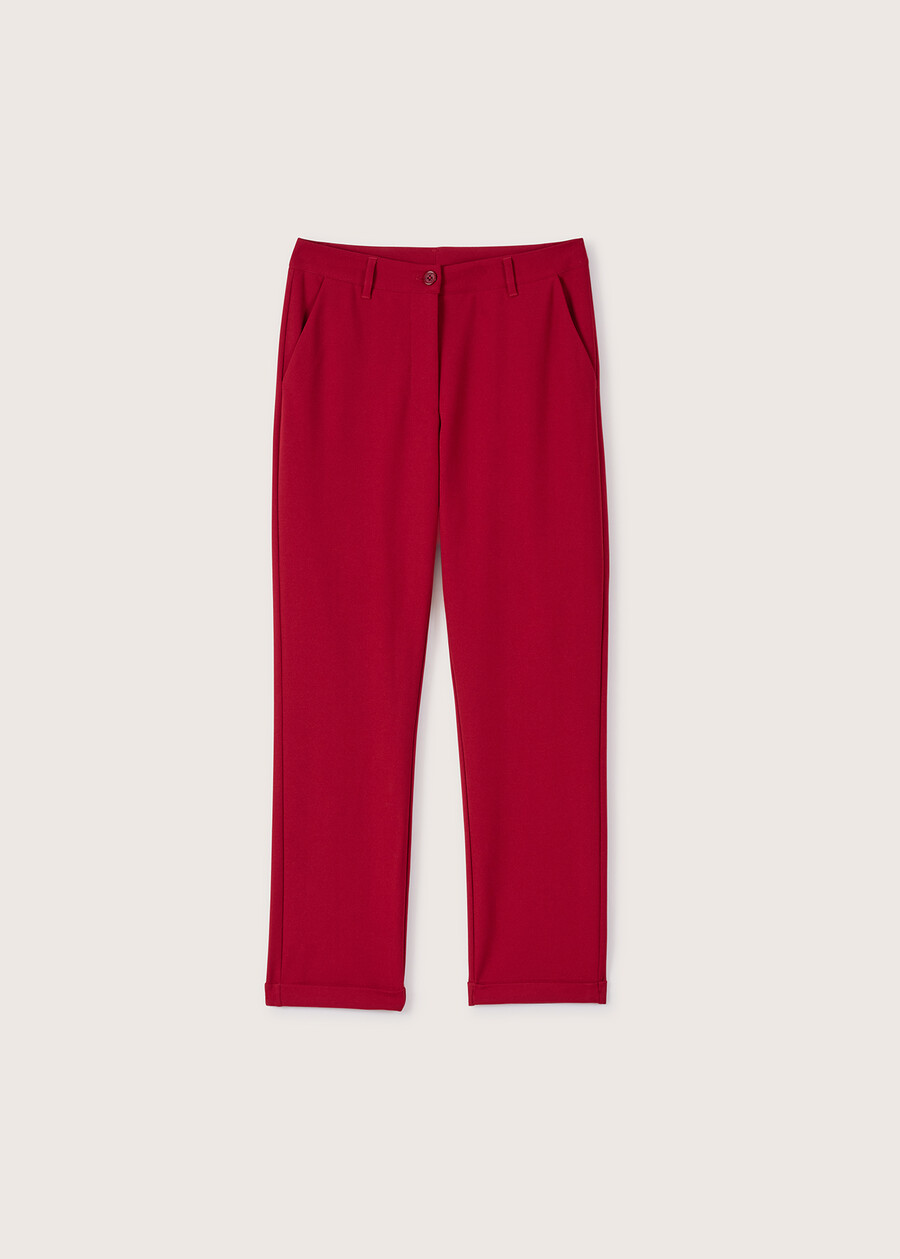 Pantalone Bella a gamba dritta ROSSO MARTEBLUE DARK BLUEMARRONE Donna , immagine n. 4