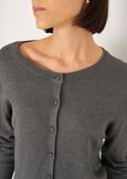 Cardigan Cristal girocollo BLU MIDNIGHTGRIGIO DARK GREY Donna immagine n. 2