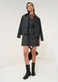 Gaya faux leather shirt jacket GRIGIO GREY Woman image number 4