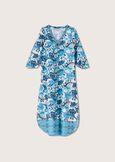 Alod crepe fabric dress BLUE TURCHESE Woman image number 4