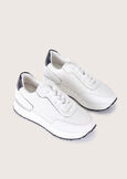 Sherlya mesh and eco-leather sneakers BIANCO WHITE Woman image number 1