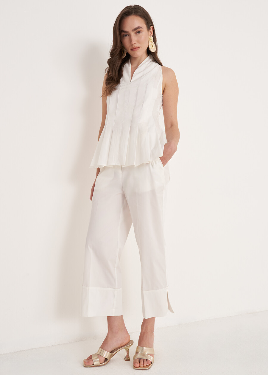 Top Tiziano Con Scollo Americano BIANCO WHITE Donna , immagine n. 4