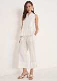 Top Tiziano Con Scollo Americano BIANCO WHITE Donna immagine n. 4