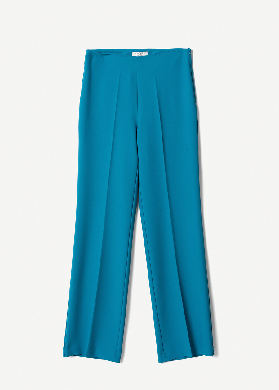 Pantalone Ashley in cady VERDE PAVONEVIOLA VINACCIA Donna , immagine n. 6