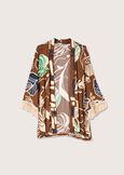 Carlo open shawl MARRONE CACAO Woman image number 5