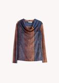 Sandy paisley print mesh T-shirt MARRONE MOKA Woman image number 5