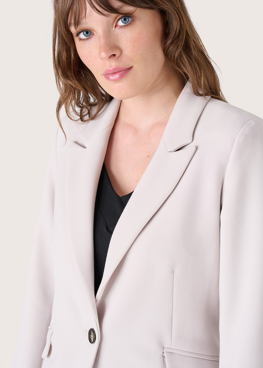 Giulietta blazer in triple crepe BEIGE LANA Woman , image number 2