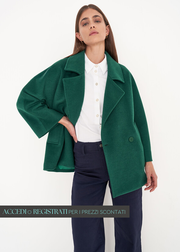 Cleope cloth double-breasted jacket VERDE GARDEN Woman null