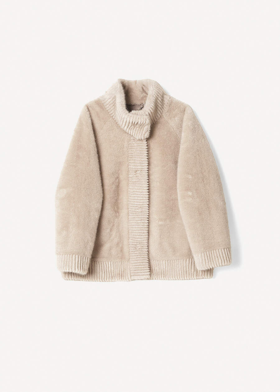 Geisha faux fur jacket GRIGIO PERLA Woman , image number 5