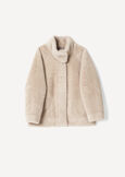 Geisha faux fur jacket GRIGIO PERLA Woman image number 5