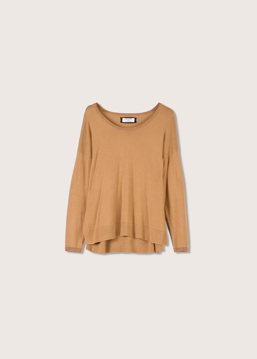 Maglia Maira in viscosa MARRONE TIERRAROSA BOUQUET Donna , immagine n. 4