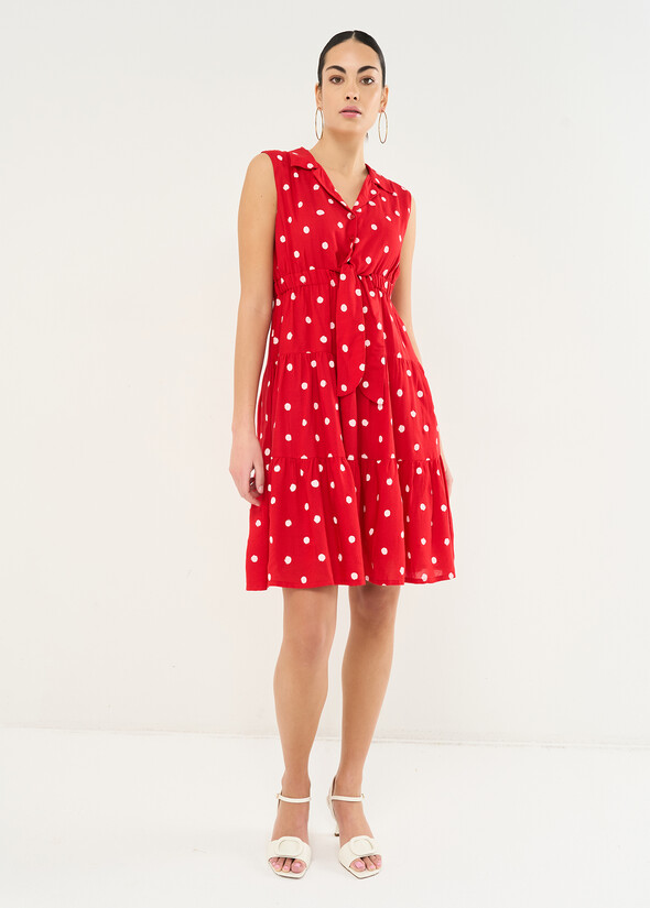 Abito corto Amior a pois ROSSO Donna null