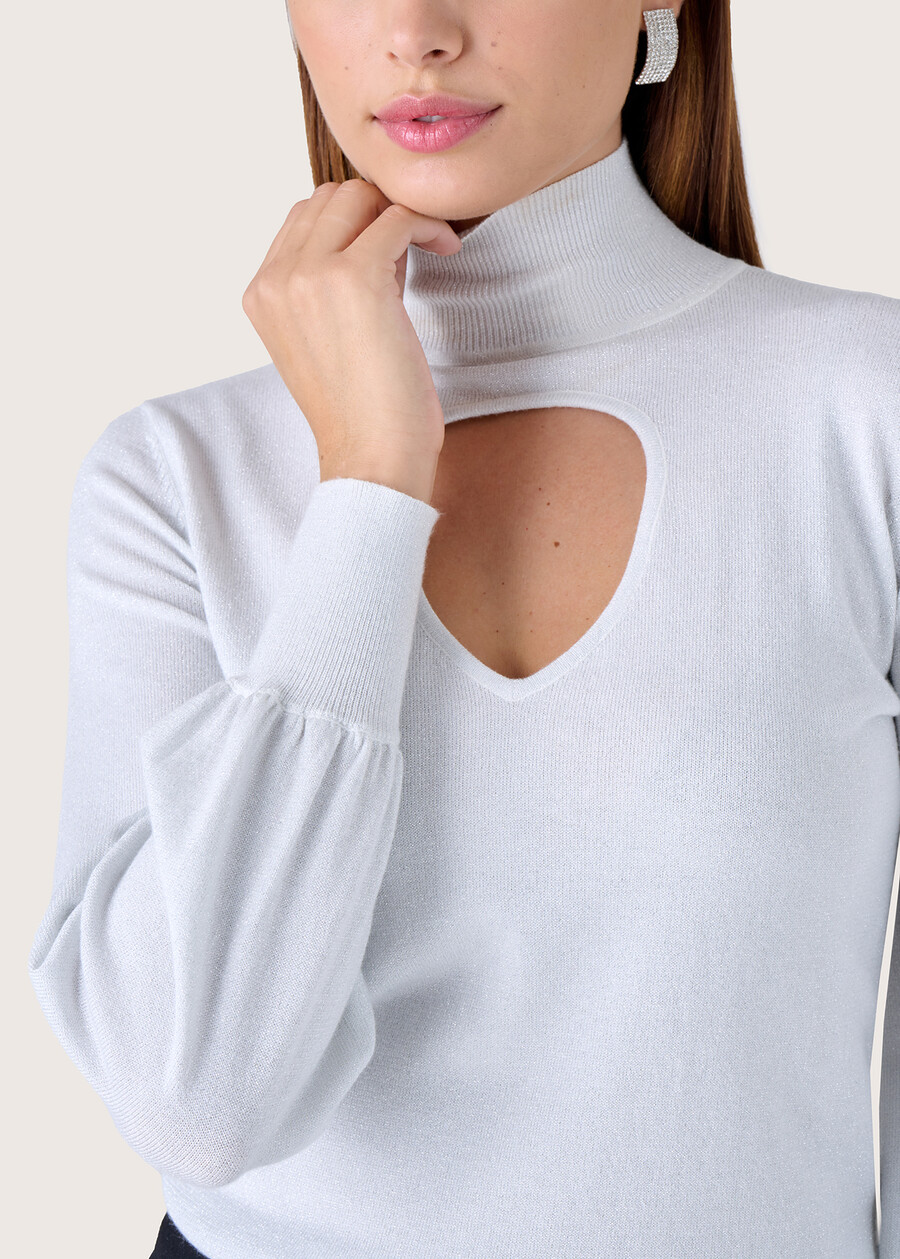 Maglia Merry con apertura a goccia BIANCO WHITE Donna , immagine n. 2