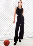 Tuta smanicata Taylor in lurex NERO BLACK Donna immagine n. 1