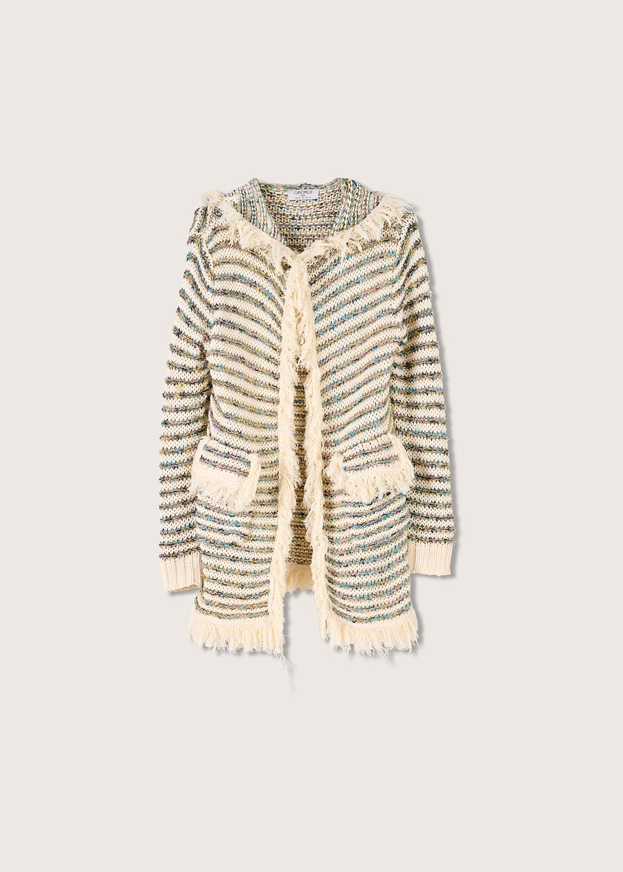 Cervia knitted cardigan BEIGE NAVAJO Woman , image number 5