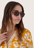 Rounded sunglasses VERDE HAVANA Woman image number 1