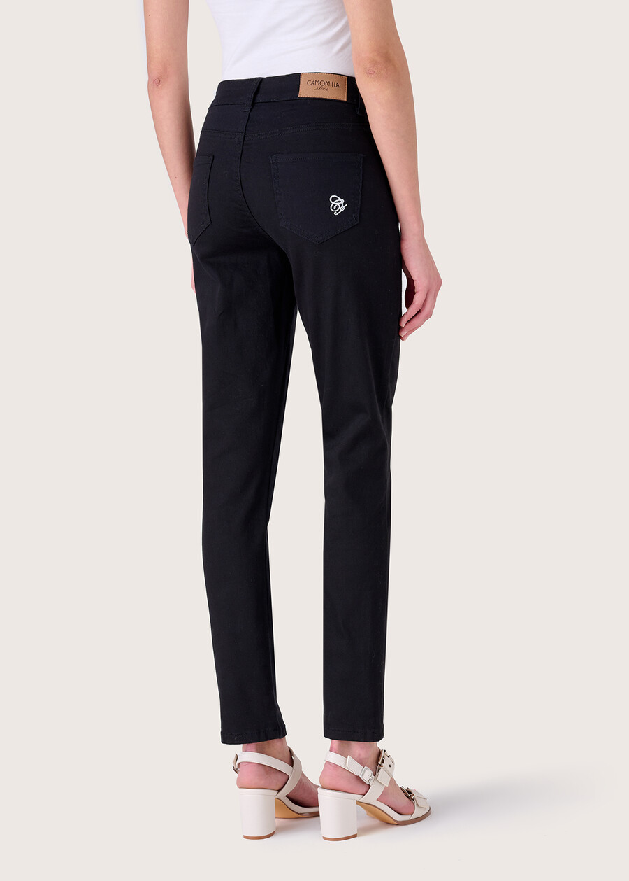Pantalone Kate in cotone NEROMARRONE TABACCO Donna , immagine n. 4