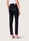 Kate cotton trousers NEROMARRONE TABACCO Woman image number 4