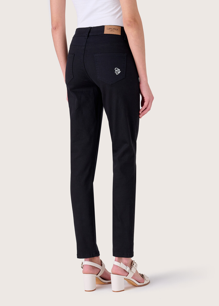 Kate cotton trousers NEROMARRONE TABACCO Woman , image number 4