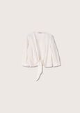 Blusa aperta Sharyl 100% cotone BIANCO Donna immagine n. 4