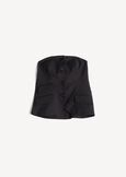 Top Teel bustier gessato NERO BLACK Donna immagine n. 6