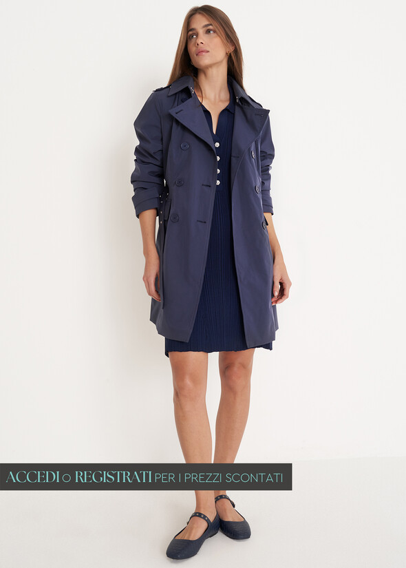 Taira nylon trench coat BLU AVION Woman null