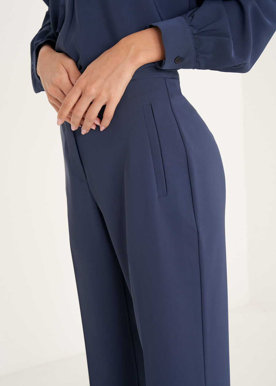 Primo cady trousers BLU MIDNIGHT Woman , image number 2