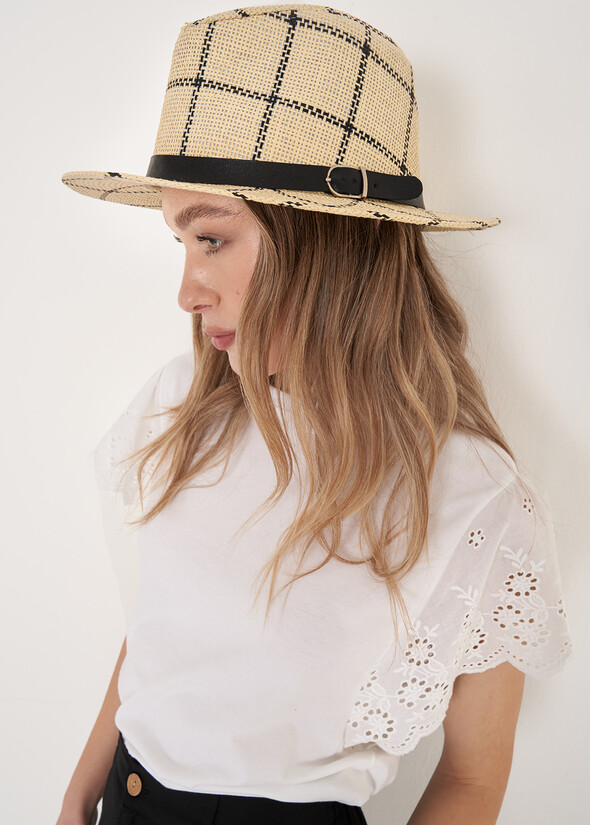 Callia Wide-Brim Hat BEIGE Woman null