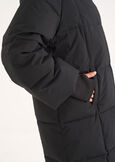 Piumino Parker lungo over NERO BLACK Donna immagine n. 3