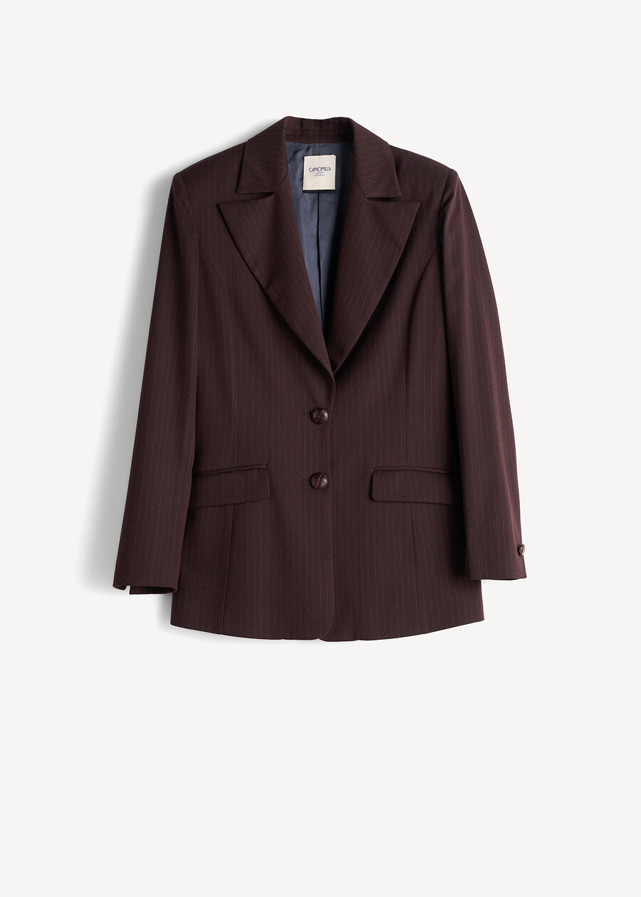 Blazer Ghea fantasia stripes MARRONE MOKA Donna , immagine n. 6