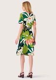 Amarcord dress in patterned jersey VERDE SALAD Woman image number 3