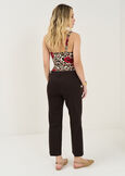Pantaloni Jacqueline-O in cotone MARRONE Donna immagine n. 4