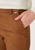 Clair cotton trousers VISON Woman image number 3