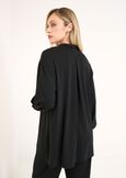 T-shirt Syria in jersey scolo a V NERO Donna immagine n. 3