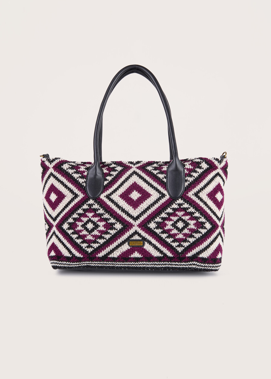 Borsa shopping Bahl in maglia VIOLA MOSTOVERDE MUSCHIO Donna , immagine n. 1