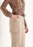 Perseo cargo trousers BEIGENERO BLACK Woman image number 3