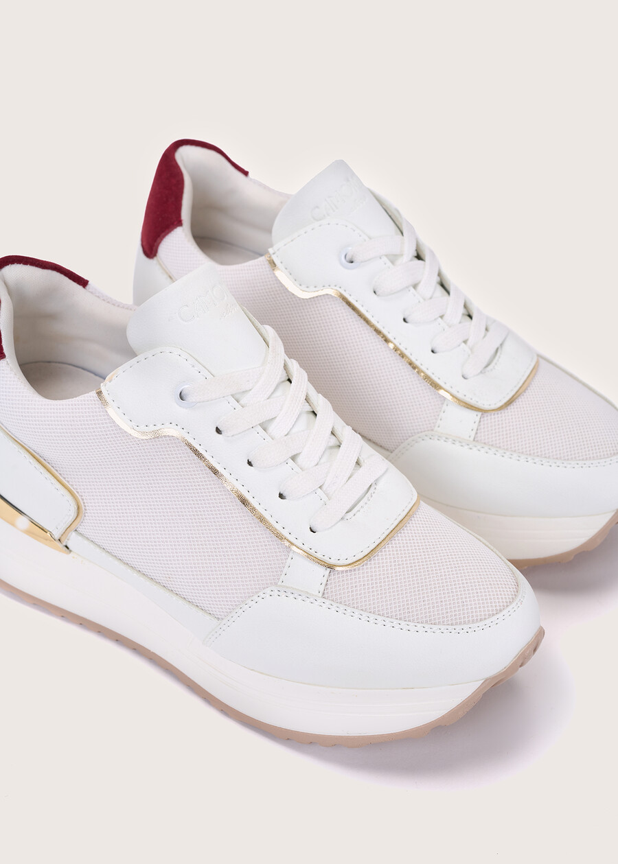 Sherly eco-suede sneakers BIANCOBLUE OLTREMARE  Woman , image number 2