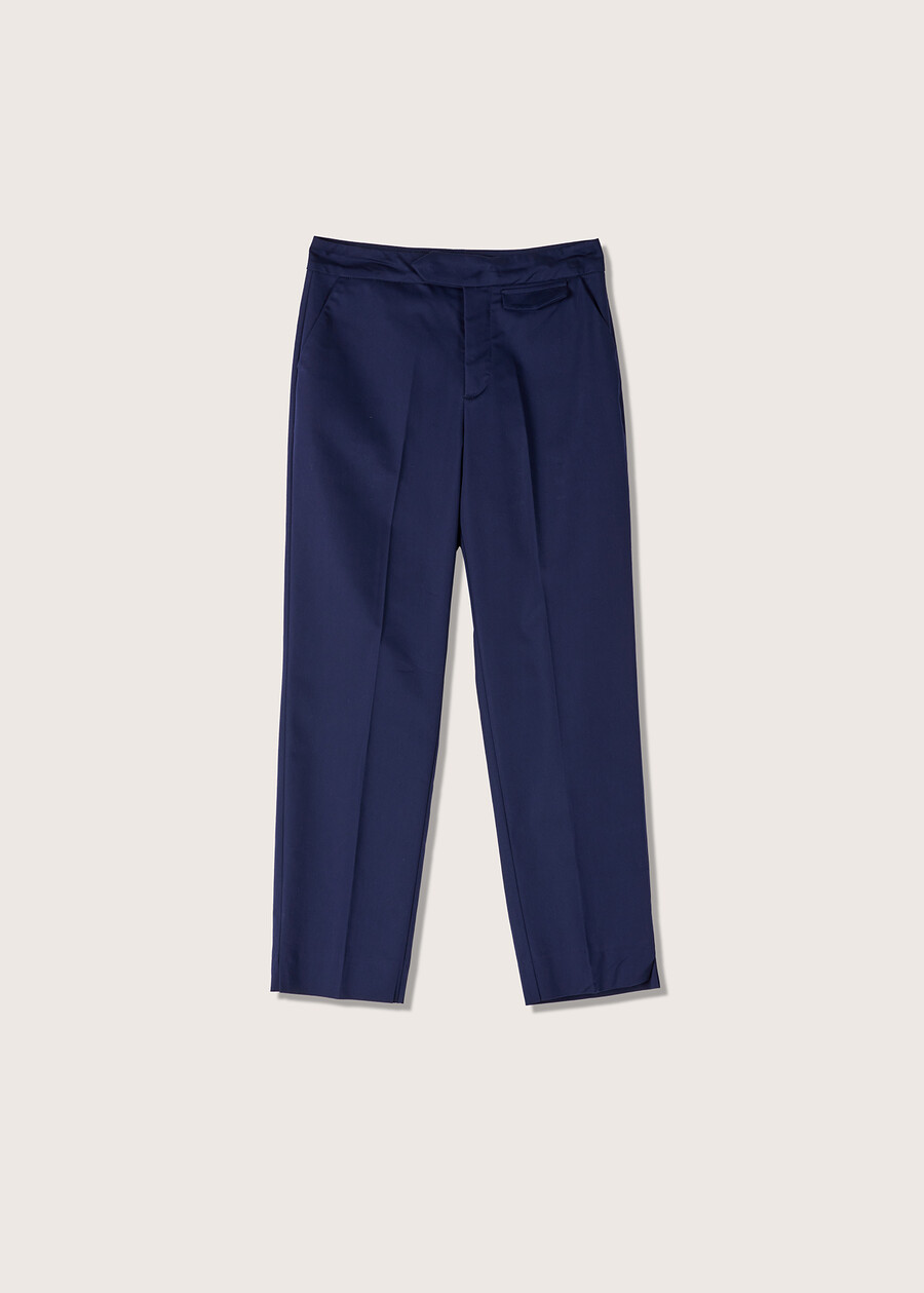 Alice cotton trousers BLUE OLTREMARE  Woman , image number 5