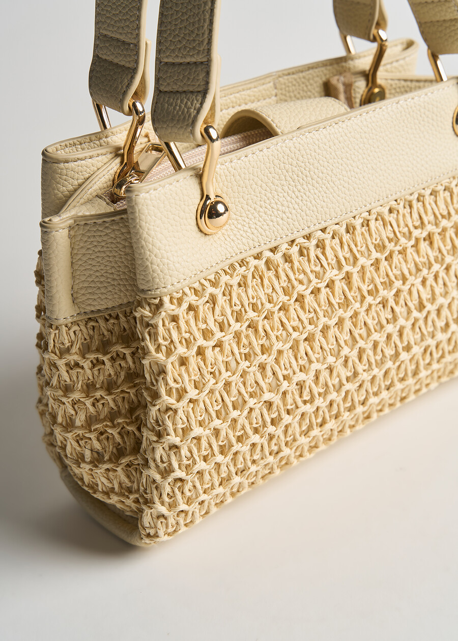 Borsa Ballia Small in paglia BEIGE LIGHT BEIGE Donna , immagine n. 3