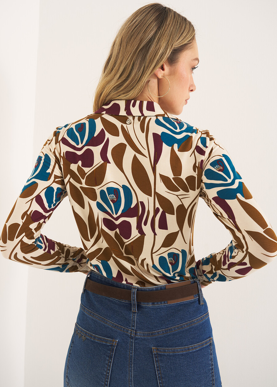 Saemi printed T-shirt VIOLA MELANZANA Woman , image number 3