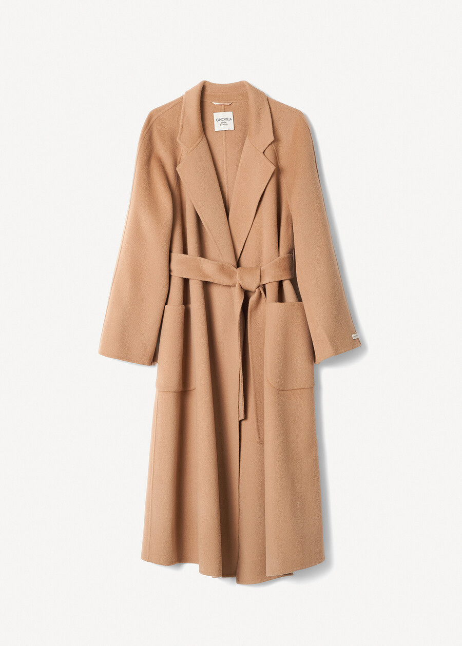 Connie pure wool wrap coat NERO BLACKBEIGE CAMMELLO Woman , image number 5