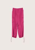 Pry 100% rayon twill trousers ROSSO CHIANTI Woman image number 5