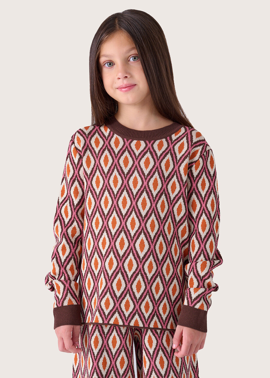 Melyna girl's jersey MARRONE CASTAGNA Woman , image number 1
