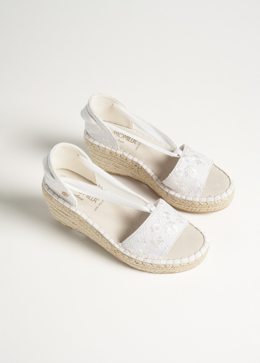 Estrella cotton espadrilles BIANCO WHITE Woman , image number 2