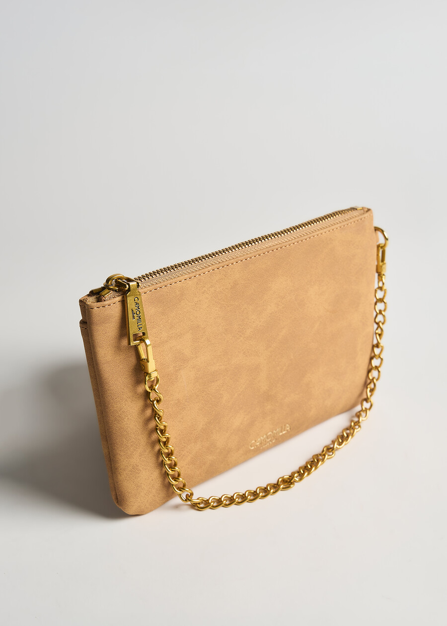 Pochette Tonga effetto nabuk ARANCIONE Donna , immagine n. 2