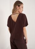 Blusa Botero In 100% Viscosa MARRONE JAVA Donna immagine n. 3