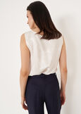 Top Tex in seta BIANCO WHITEBEIGE Donna immagine n. 3