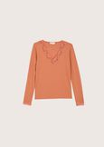 Maglia Sery in cotone modal BLUE COLONIALMARRONE SUGHERO Donna immagine n. 4