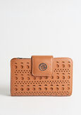Path-A perforated faux leather wallet MARRONE Woman image number 2