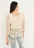 Chiara cotton and sequins cardigan BEIGE LIGHT BEIGE Woman image number 3